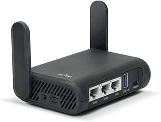 GL.iNet GL-A1300 (Slate Plus) Wireless VPN Travel Router - Dual_Band Wi-Fi and Hotel Captive Portal, Phone Connection, Extender, Evaluation Point, Pocket-Format, Open Source, NAS