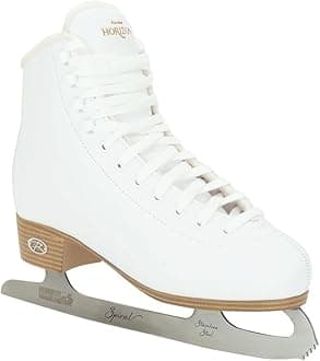 Unisex Horizon Recreational Ice Skates - Supportive Uppers with Plush Padded Lining, Smooth Stainless Steel Blades, and PVC Soles