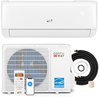 COSTWAY 24000 BTU Mini Split Air Conditioner, Energy Star, with Remote, Compatible with Alexa, Googlehome, Heat Pump, 21 SEER2 Inverter, 24H Timer, for Rooms up to 1500 Sq.Ft (Airtural Series)