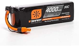 Spektrum 14.8V 4000mAh 4S 30C Smart LiPo Battery: IC3, SPMX40004S30