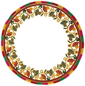 kanku pagla rumal cloth for baby women kids welcome decoration,traditional embroderied hand kacchi work rumal for Bride's and Baby Welcome(round/multicolour)