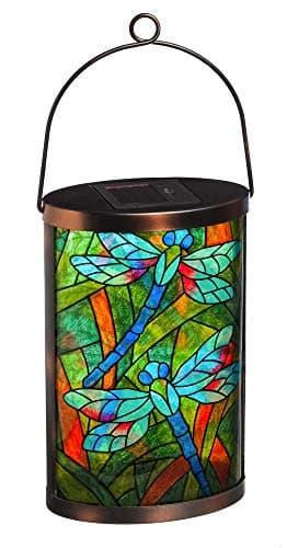 New CreativeSolar Glass Lantern (Dragonfly)