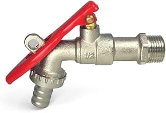 24x7 eMall Lockable Tap With 1/2" Thread - Brass Faucet for Home, Outdoor Garden - Water Tap Lock