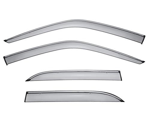 WellVisors Window Visors Wind Deflectors Compatible with Lexus 1995-2000 LS400 with Chrome Trim Rain Guards 3-847LX014