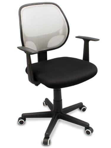 The Green Group Modern Mesh Ergonomic Office Task Chair with Adjustable Height | Comfortable Computer Desk Chair | Available in Grey, White, and Blue Mesh Back | Best For Your Budget (White)