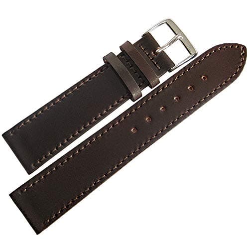 Short Horween Shell Cordovan 20mm Brown Leather Watch Strap
