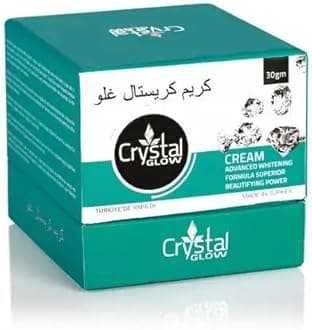 Crystal Glow Skin Whitening Cream – Glowing & Fair Complexion Formula – Anti-Aging & Moisturizing Night Cream – 30g