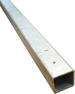 Galvanised Mild Steel Sections | Flat Bar | Square Tube | Rectangle Tube | Angle Iron (Square Tube - 20mm x 20mm x 2mm, 1000mm)