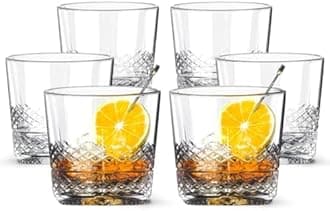 LEMONSODA Crystal Cut Old Fashioned Whiskey Glasses - 12oz Ultra-Clear Premium Lead-Free Glass Tumbler For Drinking Bourbon, Scotch, Cognac, Cocktails (Fresh, Set of 36)(2219)