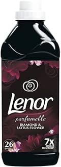 Lenor Fabric Softener Conditioner Diamond and Lotus Flower Scent, Anti-Ageing for Soft Clothes and Comfortable Feel, 750 ml, 26 Washes