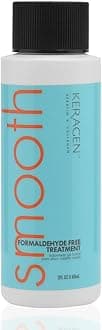 KERAGEN Professional Hair Smoothing Treatment - Disulfide Bond Reforming System to Re-form Bonds, Don't Just Coat Cuticles for Long-Lasting Smoothness with a Fume-Free System 2 Oz