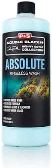 P & S PROFESSIONAL DETAIL PRODUCTS Absolute Rinseless Wash - Premium Soap Alternative; Unique Polymers Encapsulate and Emulsify Dirt; Softens Water; Safe on Paint, Coatings, PPF (1 Quart), Light Blue