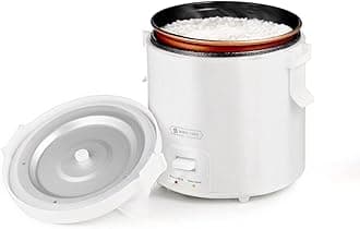 1.0L Mini Rice Cooker,WHITE TIGER Portable Travel Steamer Small,15 Minutes Fast Cooking, Removable Non-stick Pot, Keep Warm, Suitable For 1-2 People - For Cooking Soup, Rice, Stews & Oatmeal