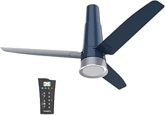 Energion Roverr Smart iOT Enabled 1200mm BLDC Ceiling Fan | Light Dimming Feature | Remote Control | 5 Years Warranty (Knight Blue), Pack of 1