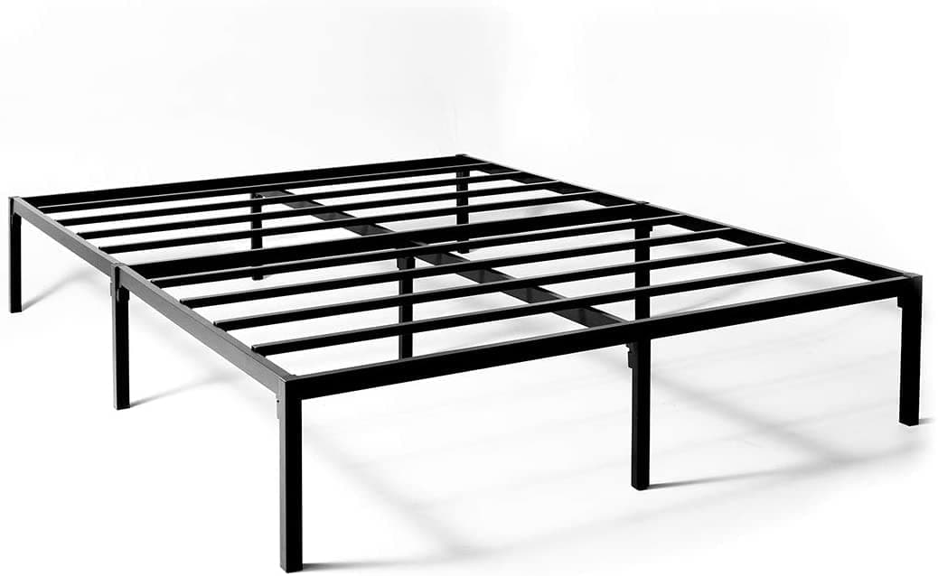 NEST SLUMBER Metal Platform King Size Bed Frame | QuickLock Ready in 5 Min | Quiet & Sturdy | 14 Inch Mattress Foundation | No Box Spring Needed | Non-Slip & Easy Assembly