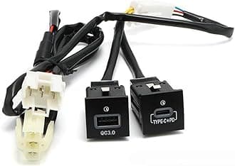 USB QC3.0 Charger+PD for VW Jetta MK6 2010-2014 and Golf GTI R-Line 2006-2013 MK5