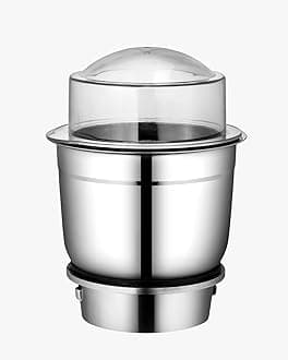 Wonder Star mixer grinder chutney jars (various sizes)||for long-wayy, activa, sumeet, orient, bajaj gx models, preeti, prestige mixer|alloy base|4 teeth couplers (chutney jar 400ml) 500 Watt, Silver