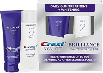 3D White Brilliance 2 Step Kit, Deep Clean Toothpaste (4oz) + Teeth Whitening Gel (2.3oz)