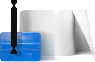 VViViDClear Paint Protection Bulk Vinyl Wrap Film 4" x 120" Including 3M Squeegee and Black Felt Applicator