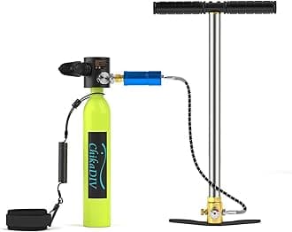 0.5L Mini Scuba Tank, Portable Refillable Diving Tank for Underwater Breathing Training, Up to 10‑Minute Dive Time (Up to 33 ft), Spare Air Scuba Tanks