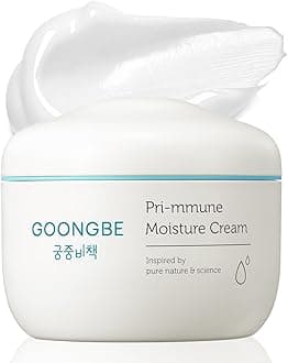GOONGBE Pri-mmune Moisture Cream - Korean Baby Body Cream with Shea Butter - Hypoallergenic Gentle Daily Moisturizer for Dry Skin - Fast Absorbing, Naturally Derived Non-Sticky Cream, 6.1oz.