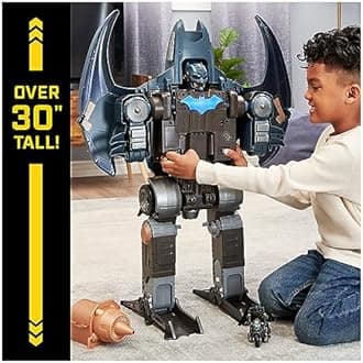 DC Comics, Batman, Gotham City Guardian Playset, 4-in-1 Transformation, Special Batman Figure, Light Effects and Over 40 Sound Effects, Kids Toys for Boys and Girls