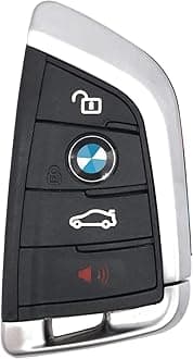 Replacement Keyless Entry Remote Control Key Fob Case Fit for BMW 1 3 5 7 Series X1 X5 X6 M5 M6 Key Fob Cover Shell 4 Buttons