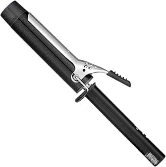 VODANA Professional GlamWave Ceramic Curling Iron, Long-Lasting Natural Curls, Instant Heat, Hair Curler, Curling Wand, Available in USA (1.25 inch, Black)