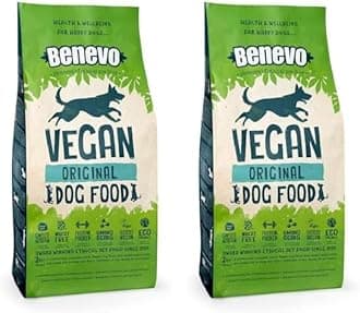 Complete Dry Dog Food Vegan (2kg) Hypoallergenic, Wheat Free & Non GM, For Large & Small Breeds, With Essential Fatty Acids, Taurine, And L-carnitine, Approved By PETA & Vegan Society UK
