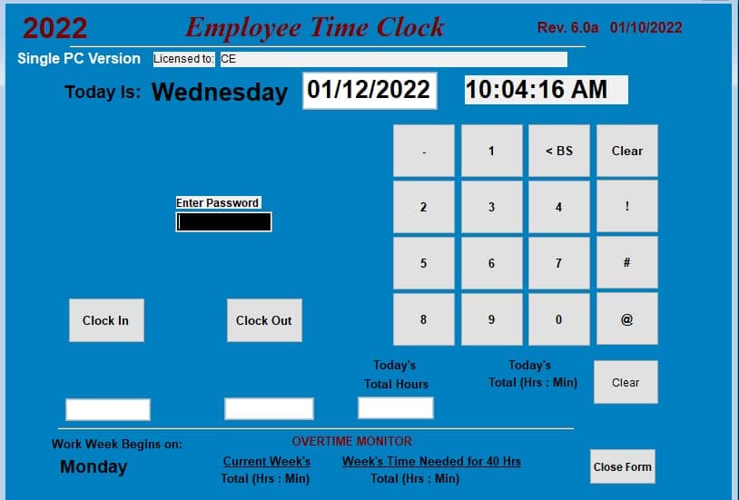 Computer Exposure Employee Time Tracking Software | Single PC, 100 Employees | Windows 7-11 | No Monthly Fees | Free Support