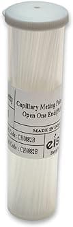 Eisco Labs Borosilicate Glass Capillary Melting Tube in Receptacle with One Open End