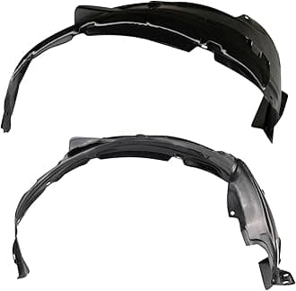 TRQ Front Inner Fender Liner Set Compatible with 2012-2014 Honda CR-V HO1248147 HO1249155 HO1249173