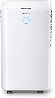 Pro Breeze 12L/Day Dehumidifier with Automatic Humidity Sensor & Display, 24 Hour Timer, Laundry Drying, Continuous Drainage and Sleep Mode for Damp, Mould and Condensation-Model (PB-18-AE)