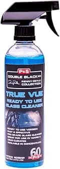 P&S Professional Detail Products - True Vue RTU Glass Cleaner - Water-Based Formula, Quickly Remove Road Film, Smoke, and Dirt from Windshields and Other Automotive Glass Surfaces (1 Pint)