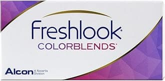 Freshlook Colorblends Monthly Color Lens-2 Lens (Powerless) (BLUE)
