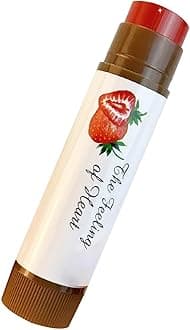VESNIBA Fruit Flavored Lip Balm With Moisturizing Nourishing And Fading Lip Lines Properties. It Also Provides Hydration And Colorless Lip Balm With Subtle Lip Tints. Case Make up (B, One Size)