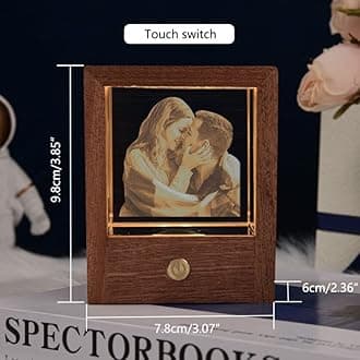 Custom Crystal Photo Personalized Gifts with Your Own Photo - Couples, Family, Friend Gifts for Any Occasion