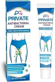 Private Antibacterial Cream， Private Antibacterial Cream for Men & Women，Men's Groin Antifungal，Fungal Skin Cream，Quick Relief of Itchy Private Skin，Quick Anti-itching Antifungal 20g