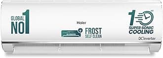 Haier 1.5 Ton 5 Star Triple Inverter Split AC (4850 W, Copper, 7 in 1 Convertible, 4-Way Swing, Frost Self Clean, HD Filter, Cools at 60°C, 20 Mtr. Air Throw - HSU18K-PYSS5BN-INV, White)