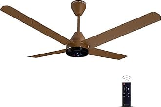 Colorbot Stella Quad 4 Blade BLDC Ceiling Fans 1200mm | BEE 5 Star Rated | Savings up to 65% | Remote Control (Boost, Timer, LED, Reverse Mode) | 4 Years Warranty (Caramel Brown)