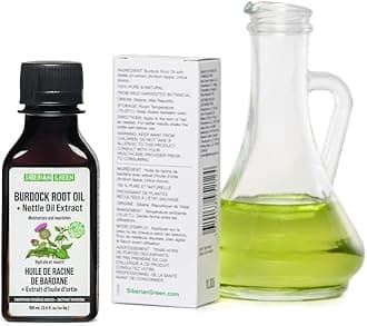 Siberian Green Burdock Oil with Nettle Oil Extract 100ml Natural Hair Loss Burdock Root Care Anti Dandruff Scalp Stimulates Growth