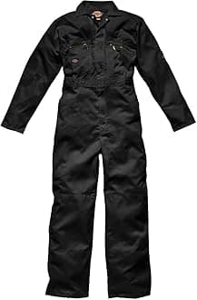 Redhawk Men's Work Suit with Zip - Black -