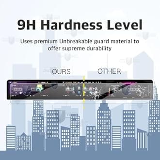 Gear Guard Screen Protector For Mahindra XEV 9E Full Screen Infotainment System Protection Film with Microfiber Cloth - Clear