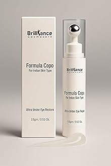 Brilliance Cosmoscare 30ml Unisex Ultra Under Eye Serum for Dark Circle Removal and Wrinkles, Heals Puffy Eyes and Deep Hydration and Moisture lock, Improve skin tone, suitable for all skin type