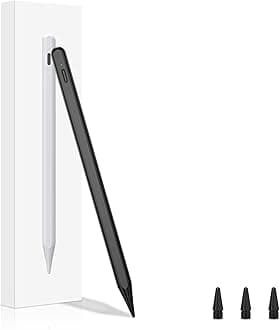 Stylus Pen for iPad 11th Generation, 15H Working Time Tilt Sensitivity Palm Rejection Pencil for 2018-2025 Apple iPad A16 11/10/9/8/7/6th, Pro 11"/12.9"/13 inch M4, Air 3/4/5/M2/M3, Mini 5/6/7 A17 Pro