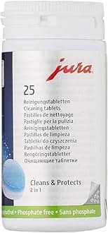 Jura 2-Phase Cleaning Tablets for Fully Automatic Coffee Machines, 25 Count