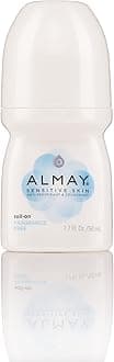 Almay Sensitive Skin Antiperspirant & Deodorant Roll-on,Fragnance Free- 1.7 Fl Oz (Pack of 6)