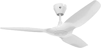 Big Ass Fans – Haiku L, Smart Ceiling Fan – Energy Efficient Cooling for Home, Bedroom, Office, Living Space, and More – 16 Lighting Settings with 7 Speed Settings – 52” - White