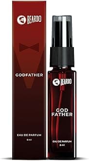 Beardo Godfather Perfume for Men, 8ml | Aromatic, Spicy Perfume for Men Long Lasting Perfume for Date night fragrance | Body Spray for Men | Christmas gift for men | Gift For Friends | Gift for Men