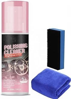 Polishing Cleaner Car Interior, Interior Detailer Spray, Waterless Interior Polish Detailer and Cleaner (100ml, 1set)